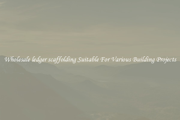Wholesale ledger scaffolding Suitable For Various Building Projects