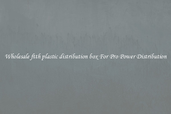 Wholesale ftth plastic distribution box For Pro Power Distribution