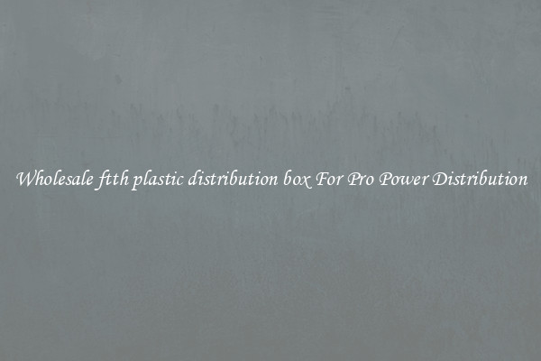 Wholesale ftth plastic distribution box For Pro Power Distribution