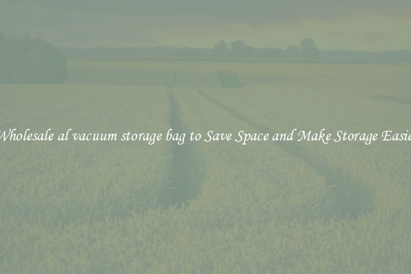Wholesale al vacuum storage bag to Save Space and Make Storage Easier