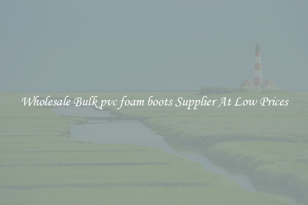Wholesale Bulk pvc foam boots Supplier At Low Prices