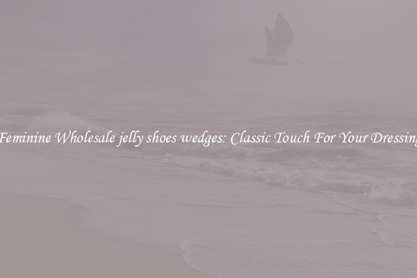 Feminine Wholesale jelly shoes wedges: Classic Touch For Your Dressing