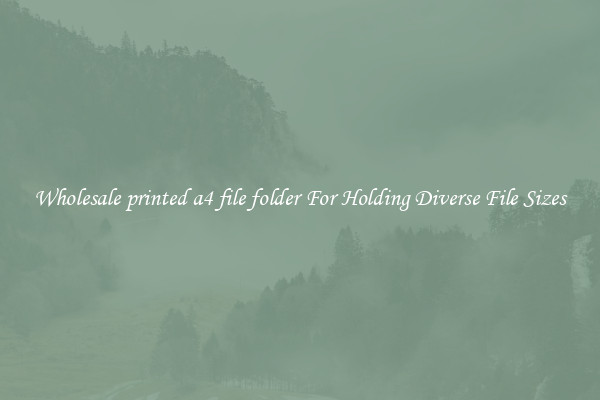 Wholesale printed a4 file folder For Holding Diverse File Sizes