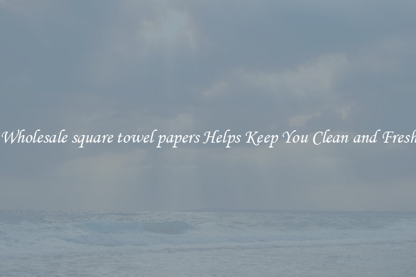 Wholesale square towel papers Helps Keep You Clean and Fresh