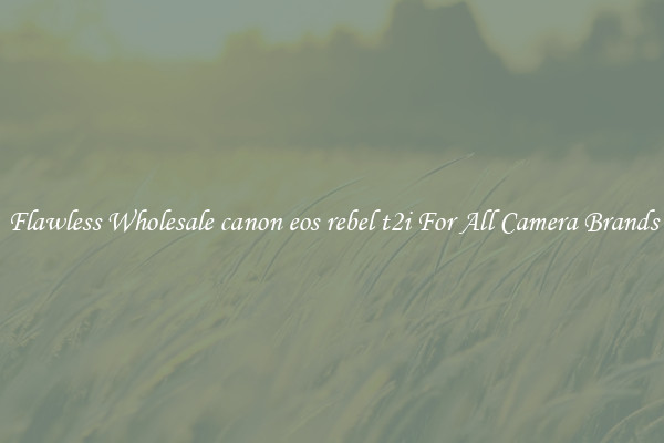 Flawless Wholesale canon eos rebel t2i For All Camera Brands