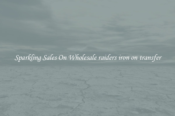 Sparkling Sales On Wholesale raiders iron on transfer