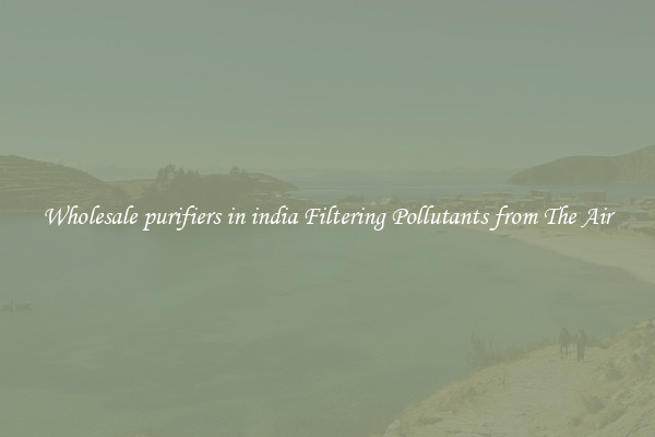 Wholesale purifiers in india Filtering Pollutants from The Air